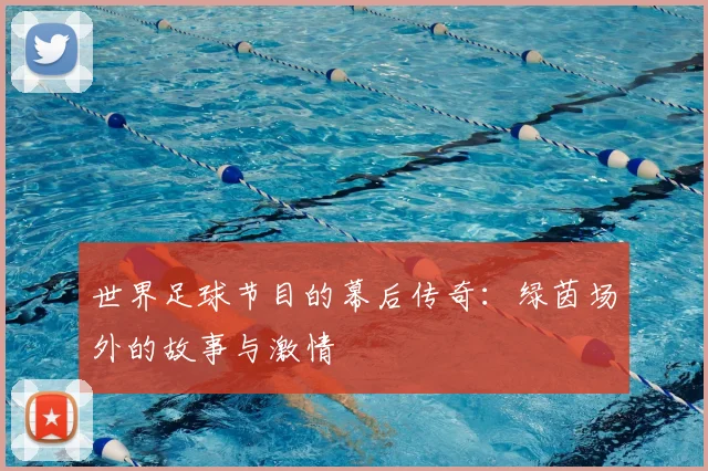世界足球节目的幕后传奇：绿茵场外的故事与激情